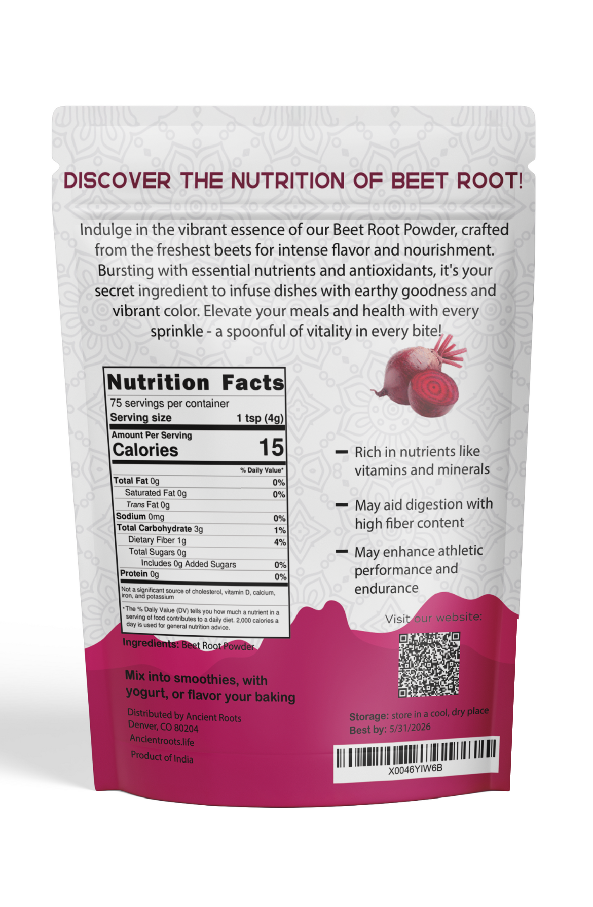 Ancient Roots Beet Root Powder