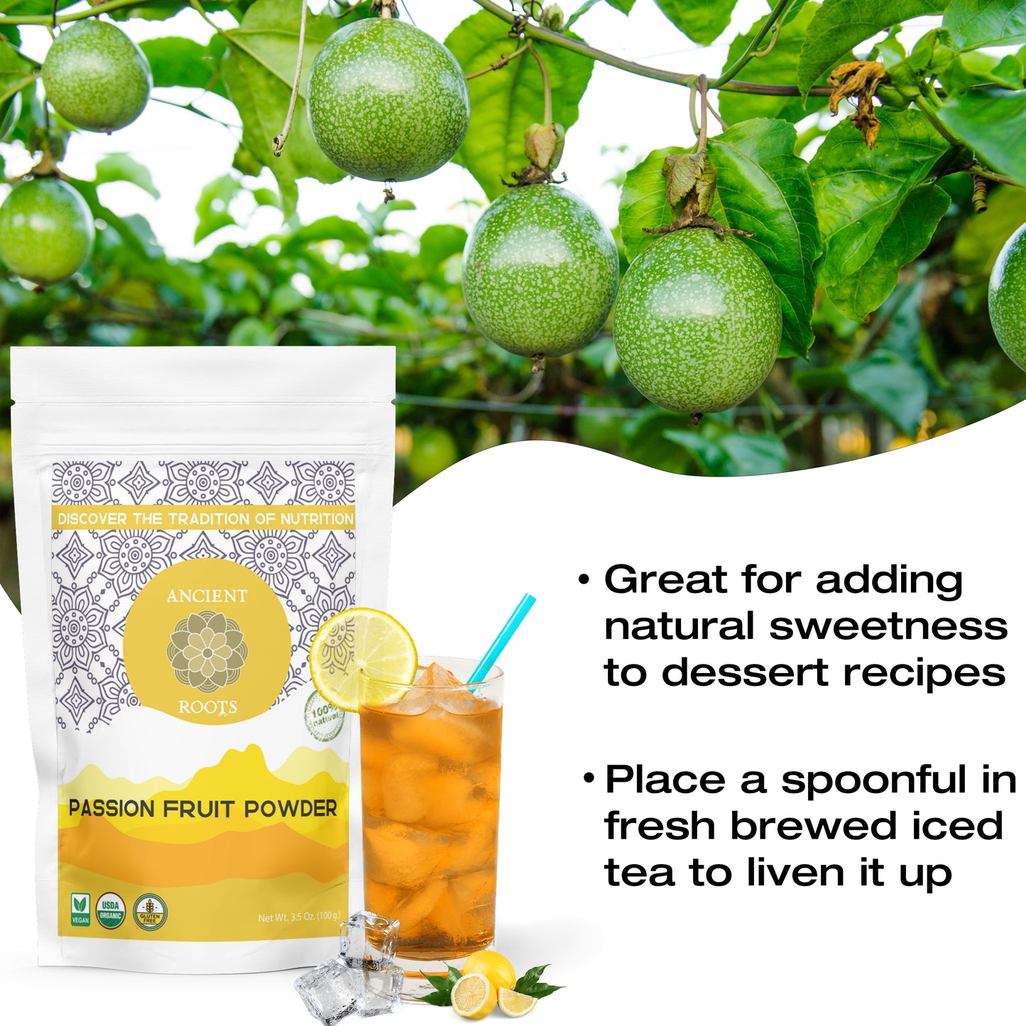 Ancient Roots Passion Fruit Powder